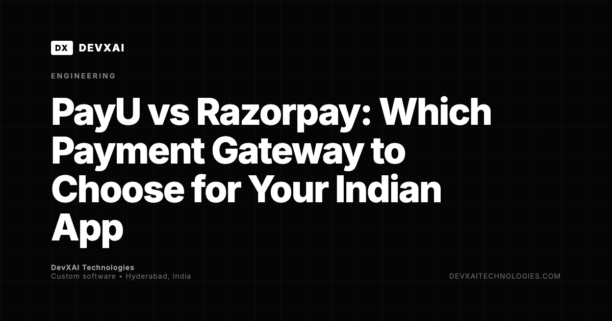 PayU vs Razorpay comparison