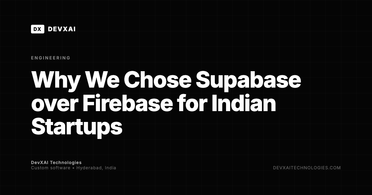 Supabase vs Firebase Architecture